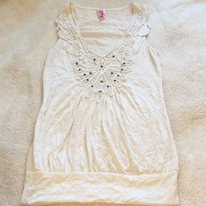 Cream tank top